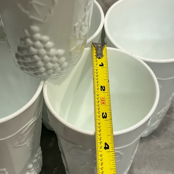 Indiana Glass Colony Harvest Milk Glass Tumbler white set of 6 vintage - Picture 6 of 11
